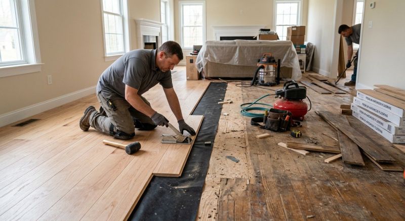 Wood Flooring Replacement in Forney, TX