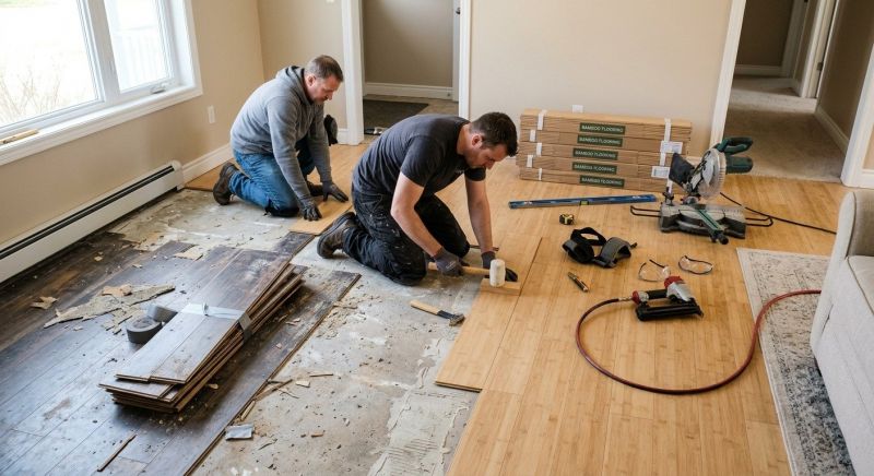 Bamboo Flooring Installation in Rockwall, TX