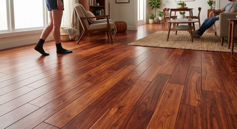 Cherry Floor Installation in Forney, TX