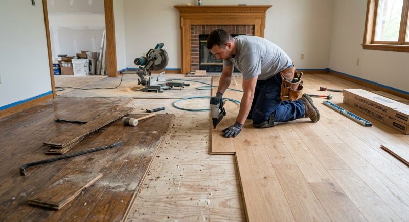 Hardwood Floor Renovation in Rockwall, TX
