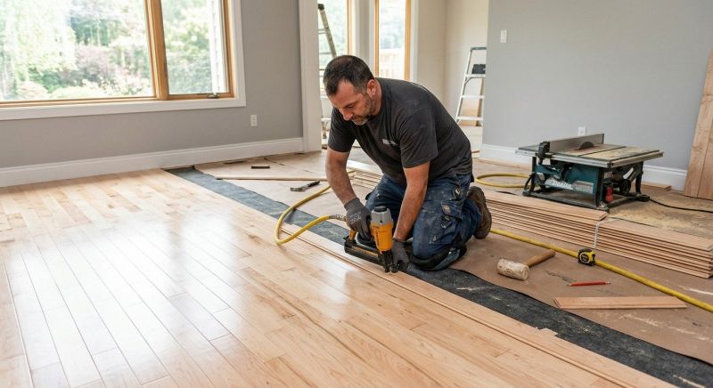 Maple Flooring Installation in Collin County, TX