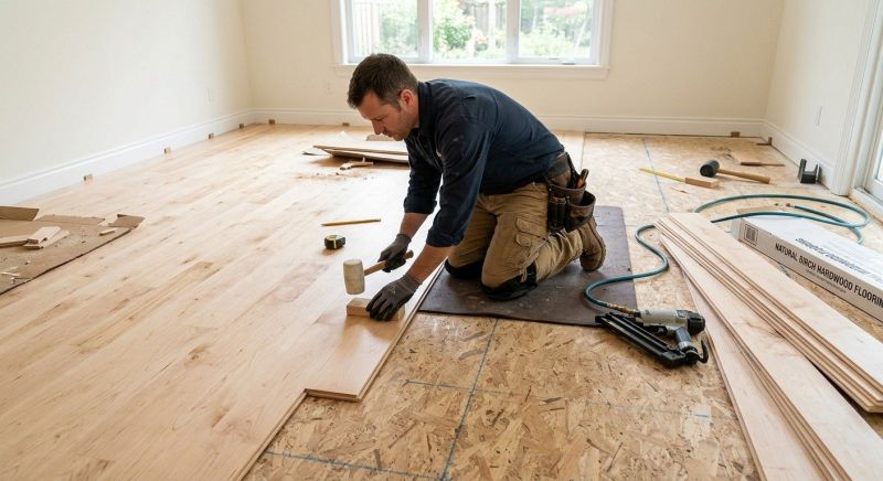 Maple Flooring Installation in Greenville, TX