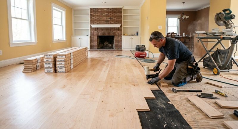Maple Flooring Installation in Princeton, TX