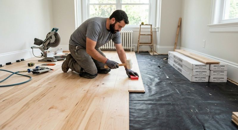 Maple Flooring Installation in Quinlan, TX