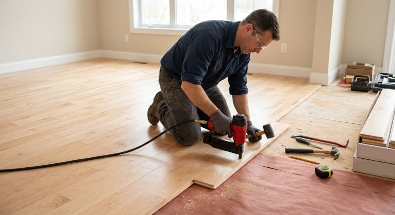 Maple Flooring Installation in Sunnyvale, TX