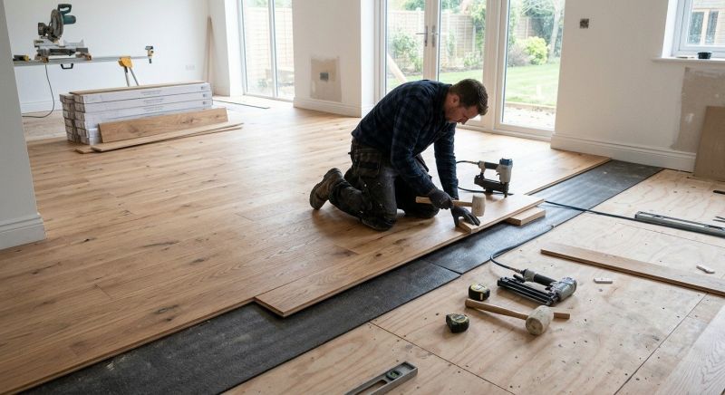Oak Floor Installation in Caddo Mills, TX