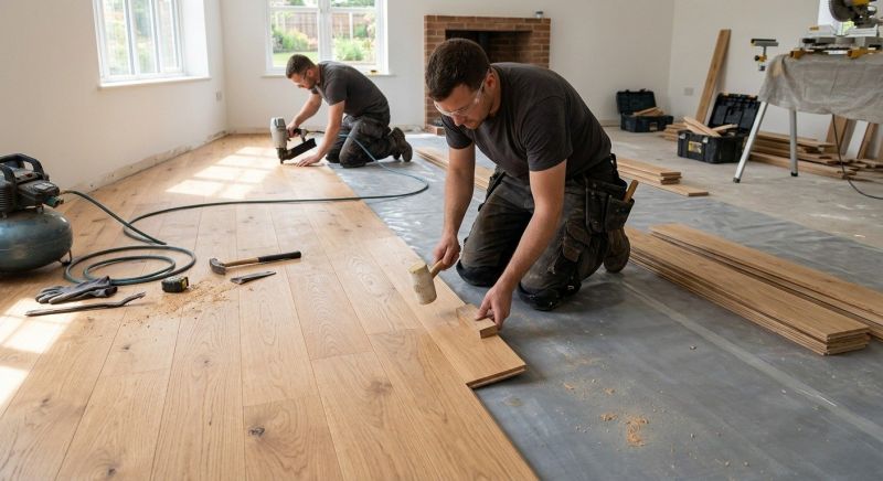 Oak Floor Installation in Dallas, TX