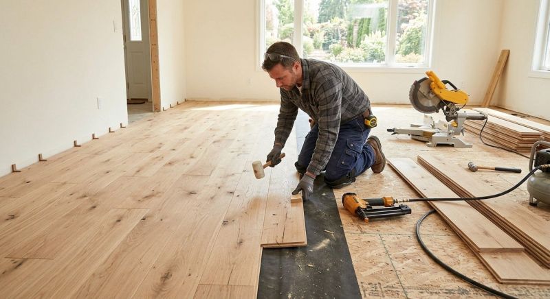 Oak Floor Installation in Farmersville, TX