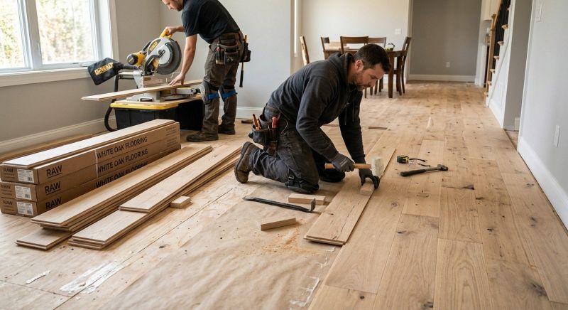 Oak Floor Installation in Kaufman County, TX