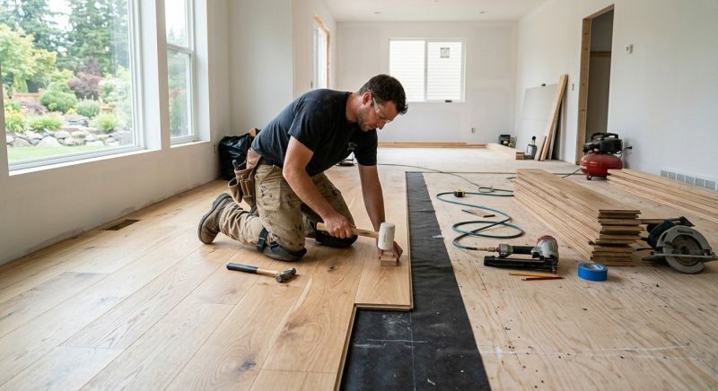 Oak Floor Installation in Mesquite, TX