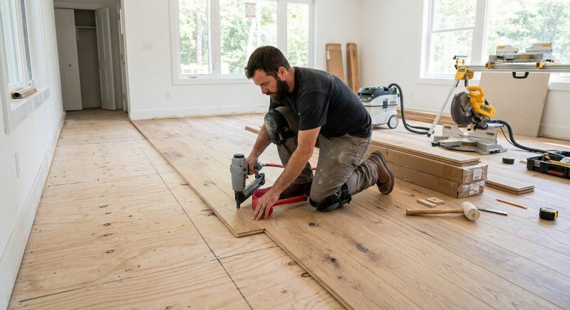Oak Floor Installation in Sachse, TX