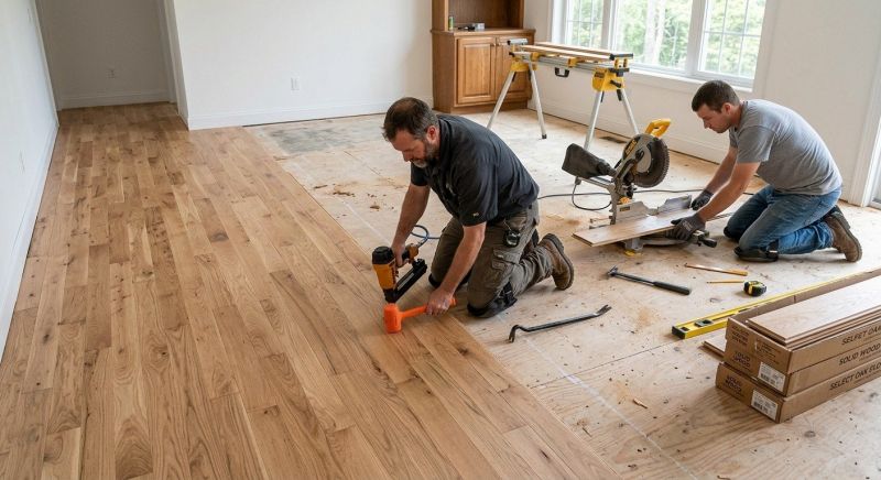 Oak Floor Replacement in Rockwall, TX