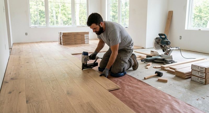 Oak Floor Replacement in Rockwall, TX