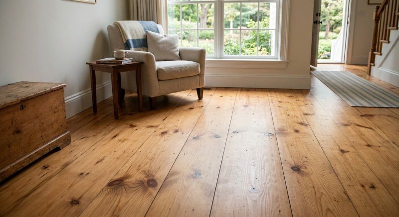 Pine Floor Installation in Rockwall, TX