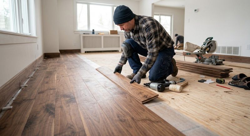 Walnut Flooring Installation in Rockwall, TX