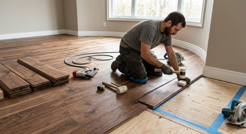 Walnut Flooring Installation in Rockwall, TX