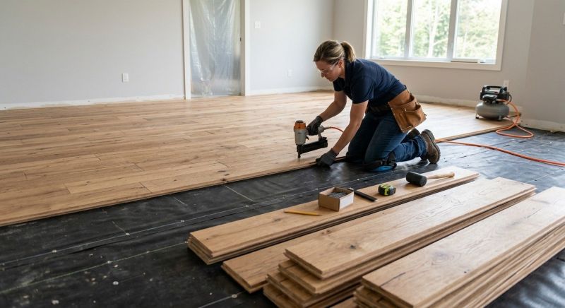 Wide Plank Floor Installation in Rockwall, TX